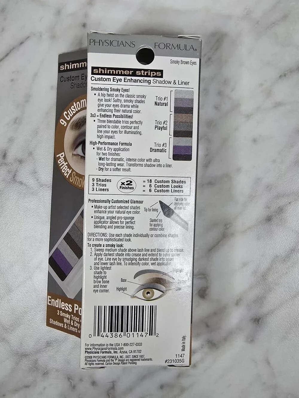 Physicians Formula Shimmer Strips 2456 Vegas Strip, Smoky Brown Eyes 1147